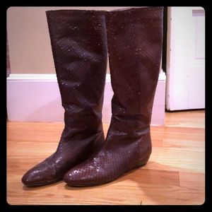 Loeffler Randall Matilde Boots - snakeskin